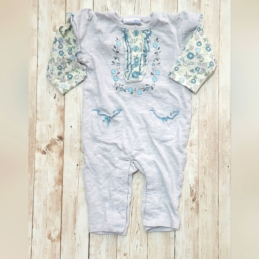 6 month baby girl long-sleeved jumpsuit